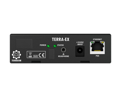TERRA-EX2 IP Audio Decoder 1xStereo or 2xMono Outputs & RS232