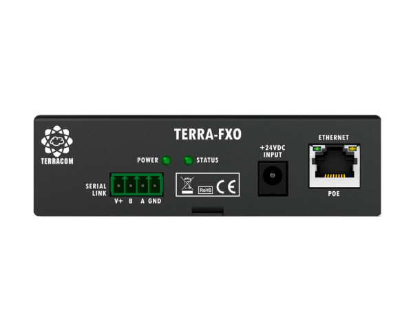 Terracom TERRA-FXO Full Duplex IP Intercom Terminal 2x Telephone Line - Main Image
