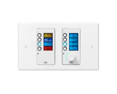 EC-8BV Ethernet 8 Button Controller and Volume Control White