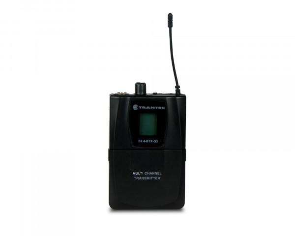 Trantec S2.4BTX UHF Beltpack Transmitter+ Lapel Mic 2.4GHz - Main Image