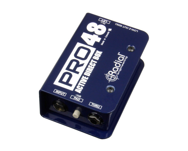 Radial PRO48 Pro-Series Phantom Powered (48V) Active DI box - Main Image