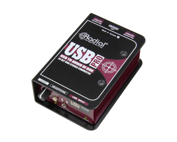 Radial USB PRO Stereo DI for USB Source Level Control/Mono Sum - Main Image