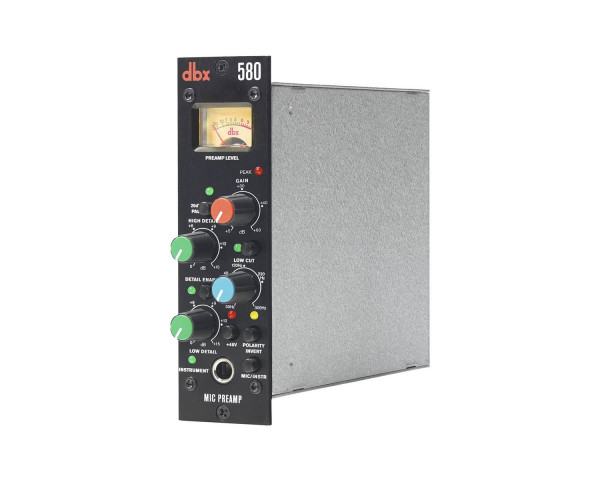 dbx 580 500 Series Premium Low Noise Mic Pre 1U/3U - Main Image