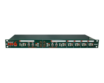 JD6 6-Channel Rackmount DI Box 1U (Equivalent to 6xJDI) 
