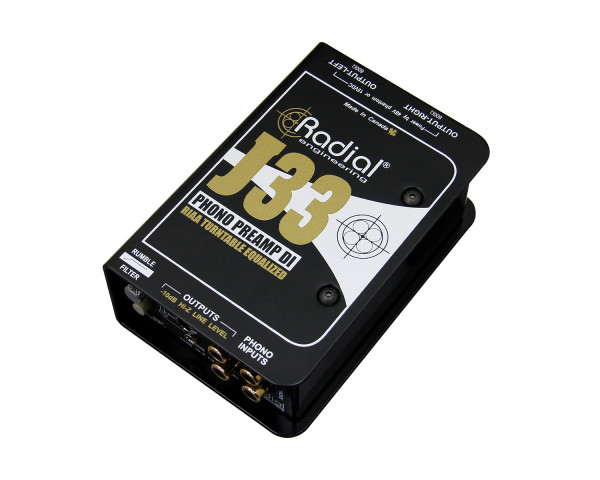 Radial J33 J-Class Combination RIAA Phono Reamp and DI Box - Main Image