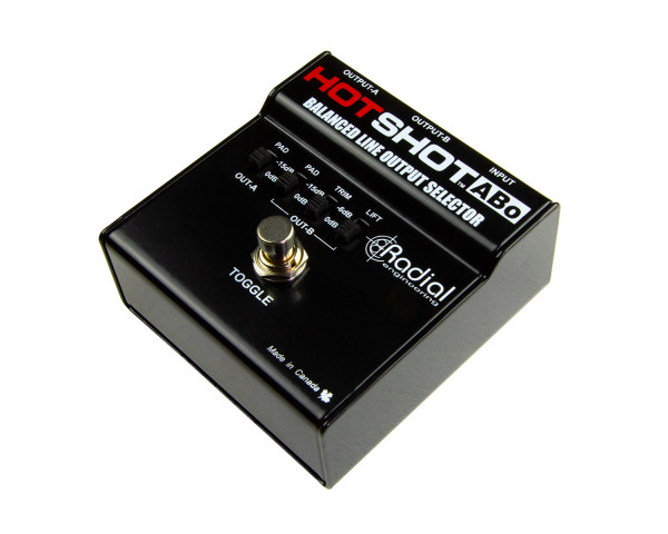 Radial HotShot ABo On-Stage Two Signal Source Output Selector - Main Image
