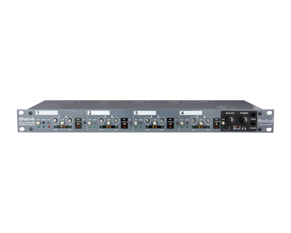 Radial SW4 4-Channel Balanced Audio Switcher for Multiple Mixers  - Main Image