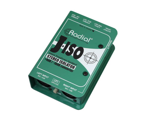 Radial J-Iso Stereo +4dB to -10dB Converter and Isolator - Main Image