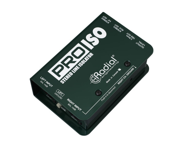 Radial Pro-Iso Stereo +4dB to -10dB Converter and Isolator - Main Image