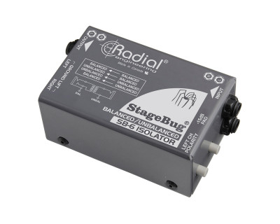 StageBug SB-6 2-ch Passive Stereo Isolator Bal/Unbalanced Signals