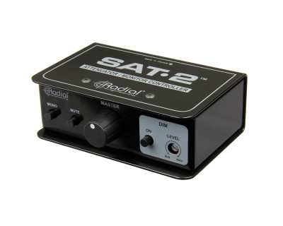 SAT-2 2-Ch Passive Stereo Signal Attenuator / Monitor Controller 