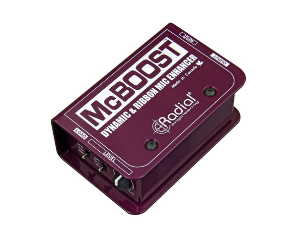 Radial McBoost Mic Signal Booster 25dB for Dynamic and Ribbons  - Main Image