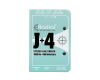 Radial J+4 Stereo Line Driver Balanced -10dB to +4dB Interface - Image 3