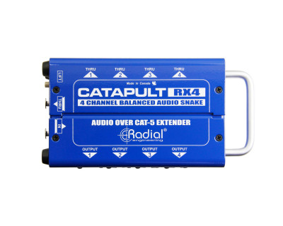 Catapult RX4 4-Ch CAT-5 Audio Snake Receiver with Balanced Out 