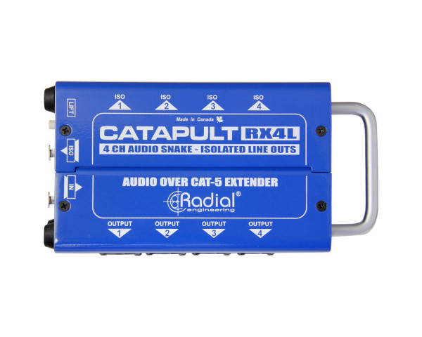 Radial Catapult RX4L 4-Ch CAT-5 Receiver with Balanced Out / Line-Level  - Main Image