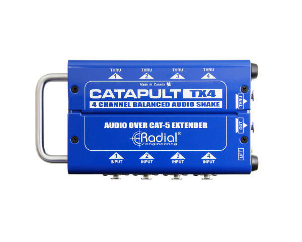 Radial Catapult TX4 4-Ch CAT-5 Audio Snake Transmitter with Balanced IO  - Main Image