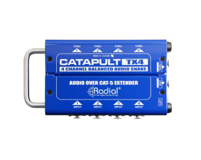 Catapult TX4 4-Ch CAT-5 Audio Snake Transmitter with Balanced IO 