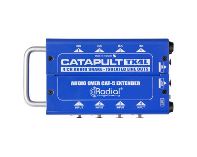 Catapult TX4L 4-Ch CAT-5 Transmitter with Balanced IO/Line-Level 