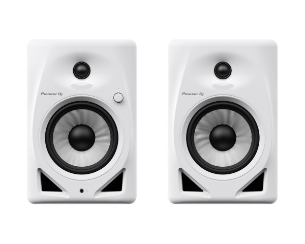 Pioneer DJ DM-50D-W 5 2-Way Class-D Active Desktop Monitor 25W PAIR White  - Main Image