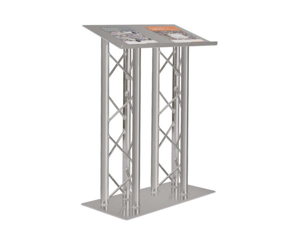 Trilite by OPTI 200 Series Double Truss Lectern in Natural Aluminium Finish - Main Image