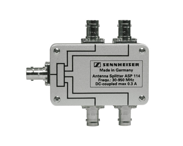 Sennheiser ASP114 1 x 1-4 Passive Antenna Splitter (BNC 1in / 4out) - Main Image