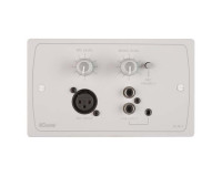 Cloud DLM-1W DANTE Remote Line/Mic Active Input Wall Plate White - Image 1