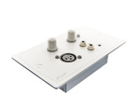 Cloud DLM-1W DANTE Remote Line/Mic Active Input Wall Plate White - Image 2