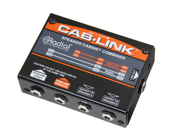 Radial Cab-Link Passive Speaker Cabinet Merger 2 Guitar to 1 Speaker  - Main Image