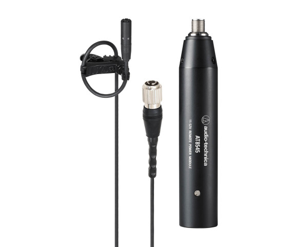 Audio Technica BP898 Submini Cardioid Condenser Lavalier Mic w/ Power Module Blk - Main Image