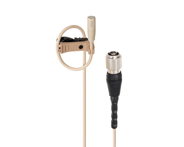 Audio Technica BP899cH-TH Submini Omni Condenser Lavalier Mic cH Plug Beige - Main Image