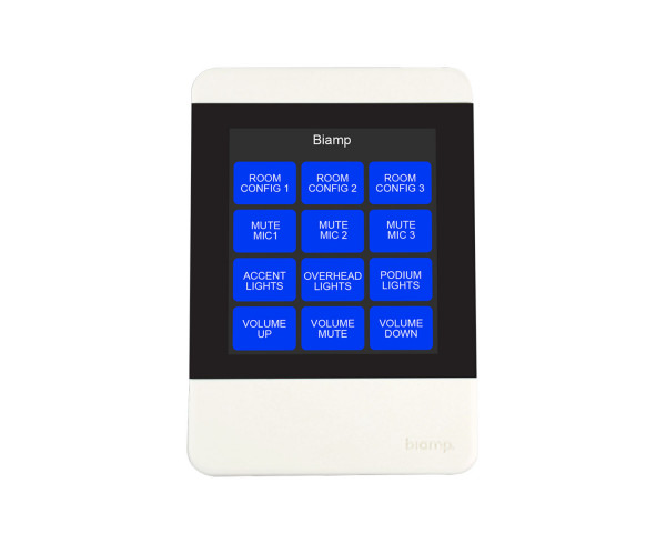 Biamp Apprimo TEC-X 2000 Ethernet Control Pad White - Main Image