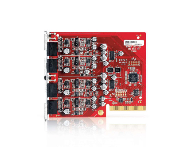 Biamp Tesira SOC-4 CK Modular Analogue Output Card 4x Mic/Line Out Kit - Main Image