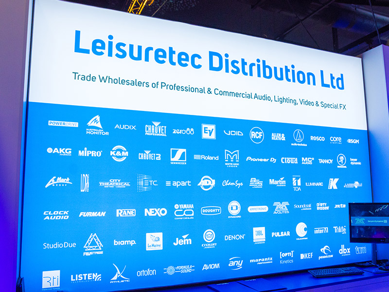 Leisuretec will be there, Professional & Commercial Audio, Lighting, Video, Special Effects and Ancillary distributers.