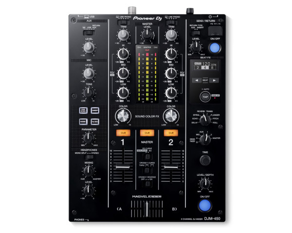Pioneer DJ DJM-450K 2Ch DJ Mixer with USB and On-Board Effects BLACK - Main Image