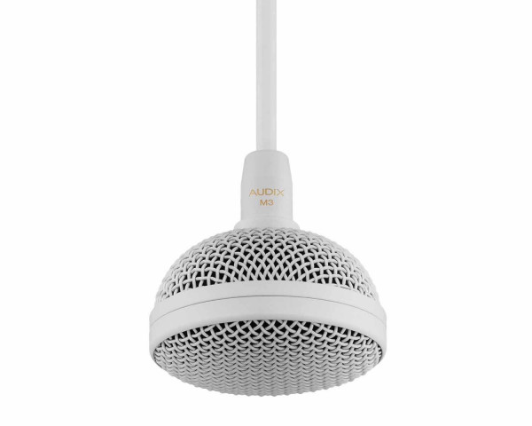 Audix M3WHM Tri Element Hanging Ceiling Microphone White - Main Image