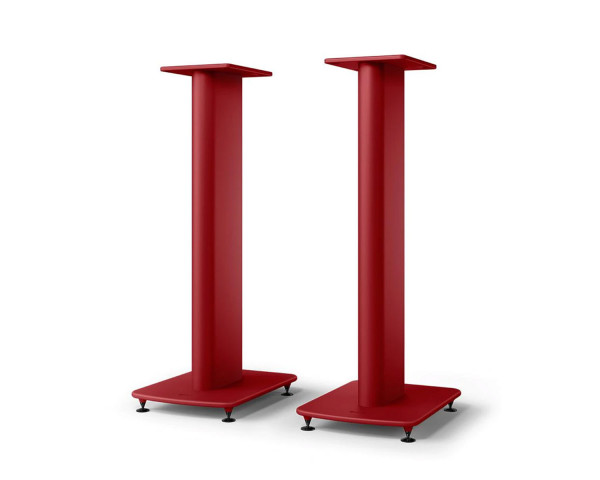 KEF S2 Floor Stand for LS50 Meta / LS50 Wireless II Crimson Red PAIR - Main Image