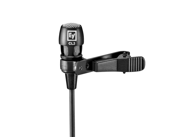 Electro-Voice RE3-ACC-CL3 Cardioid Lavalier Microphone with TA4F Black - Main Image