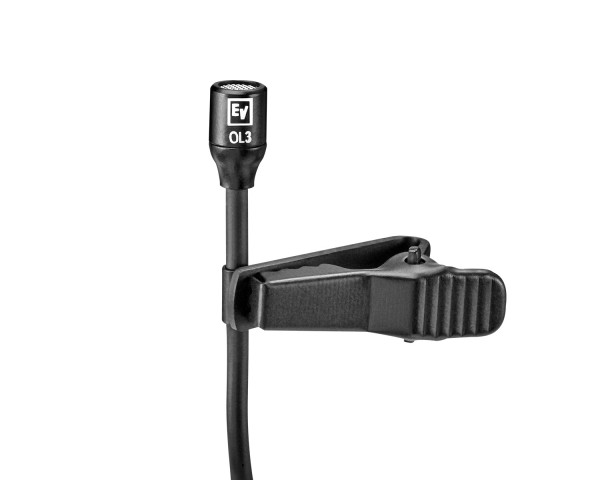 Electro-Voice RE3-ACC-OL3 Omnidirectional lavalier Microphone with TA4F Black - Main Image