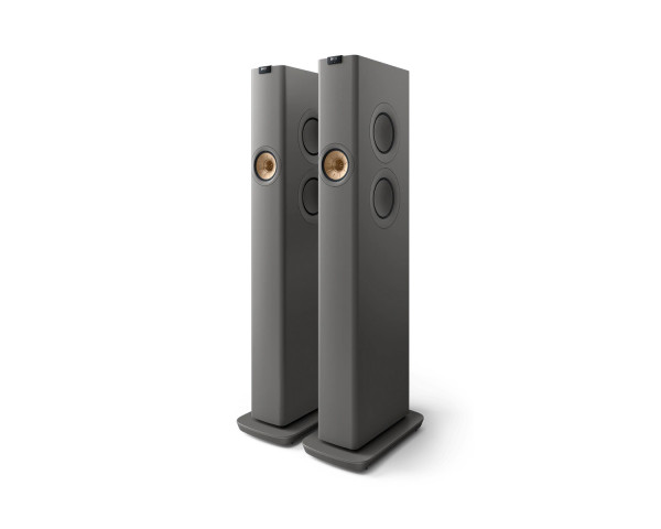 KEF LS60 Wireless 4x5.25 + 4 3-Way Floorstanding Speaker Grey PAIR - Main Image