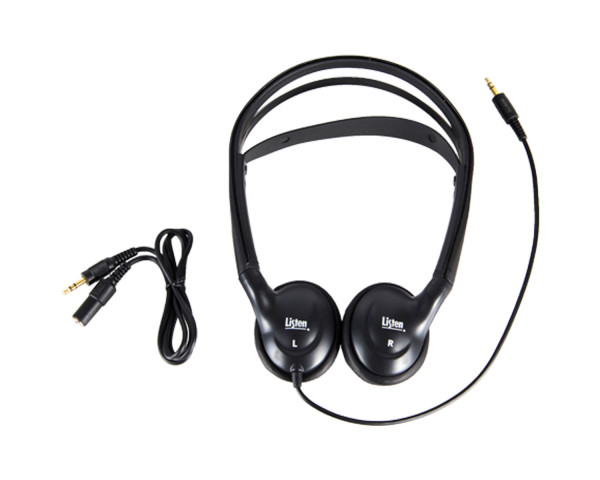 Listen Technologies LA-402 Universal Stereo Headphones Male 3.5mm TRS - Main Image