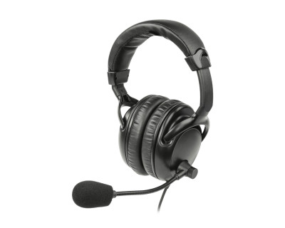 LA-454 Headset 4 Over Ears Dual with Boom Mic