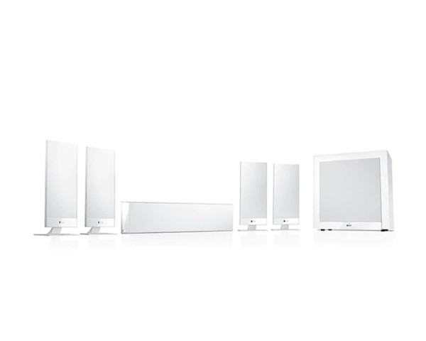 KEF T105 System (4 x T101 Satellites, T101c Centre + T2 Sub) White - Main Image