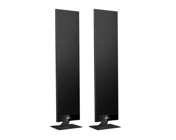 KEF T301 2x4.5 2.5-Way Ultra-Thin Satellite Speaker Black PAIR - Main Image