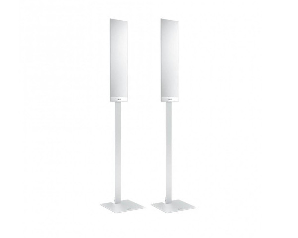 KEF T Series Floor Stand for T101 & T301 Satellite Speakers Wht PAIR - Main Image