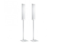 KEF T Series Floor Stand for T101 & T301 Satellite Speakers Wht PAIR - Image 1
