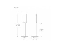 KEF T Series Floor Stand for T101 & T301 Satellite Speakers Wht PAIR - Image 4