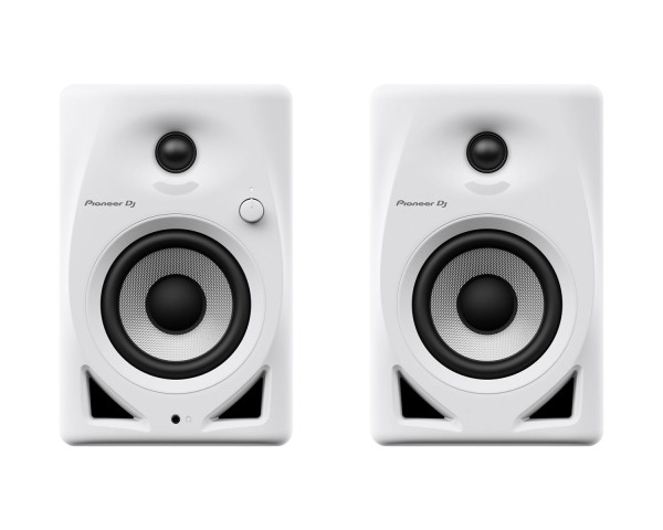 Pioneer DJ DM-40D-W 4 2-Way Class-D Active Desktop Monitor 19W PAIR White - Main Image