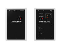 Pioneer DJ DM-40D-W 4 2-Way Class-D Active Desktop Monitor 19W PAIR White - Image 3