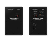 Pioneer DJ DM-40D-BT 4 2-Way Class-D Active Monitor + Bluetooth PAIR Black - Image 3