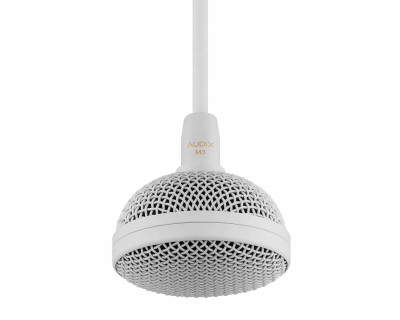 M3/W Hanging Hypercardioid Mic with Junction Box White